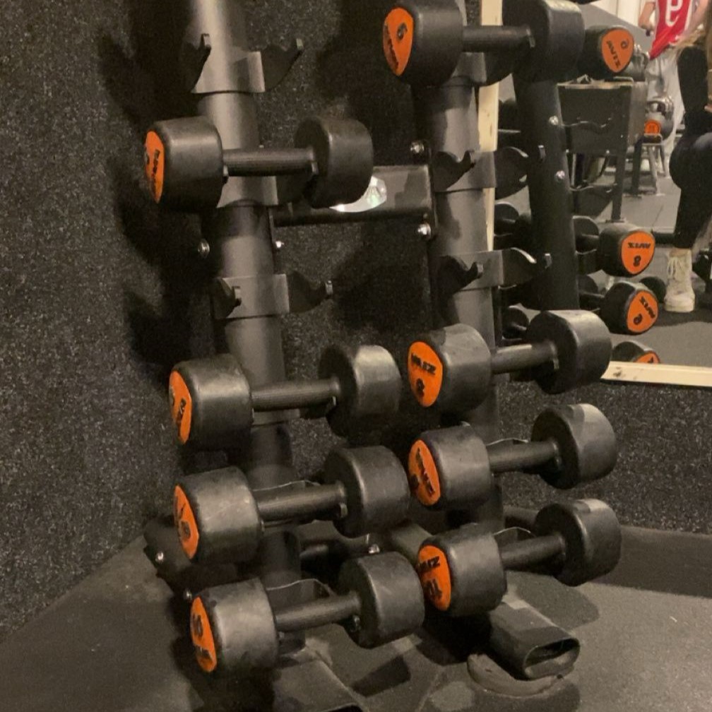 foto dumbells basic fit gouda